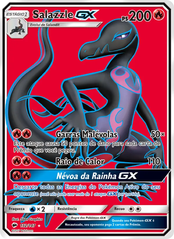 Salazzle GX Sombras Ardentes 132/147