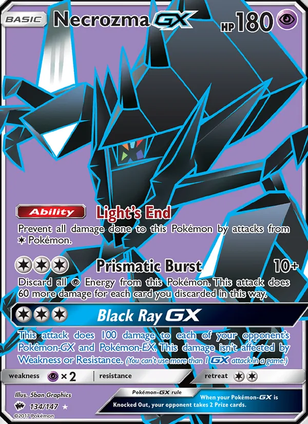 Necrozma GX Burning Shadows 134/147