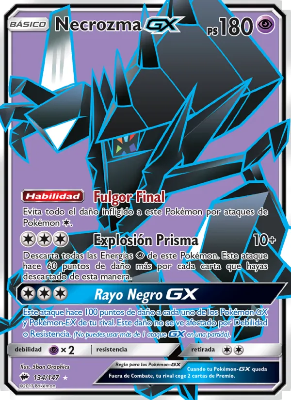 Necrozma GX Sombras Ardientes 134/147