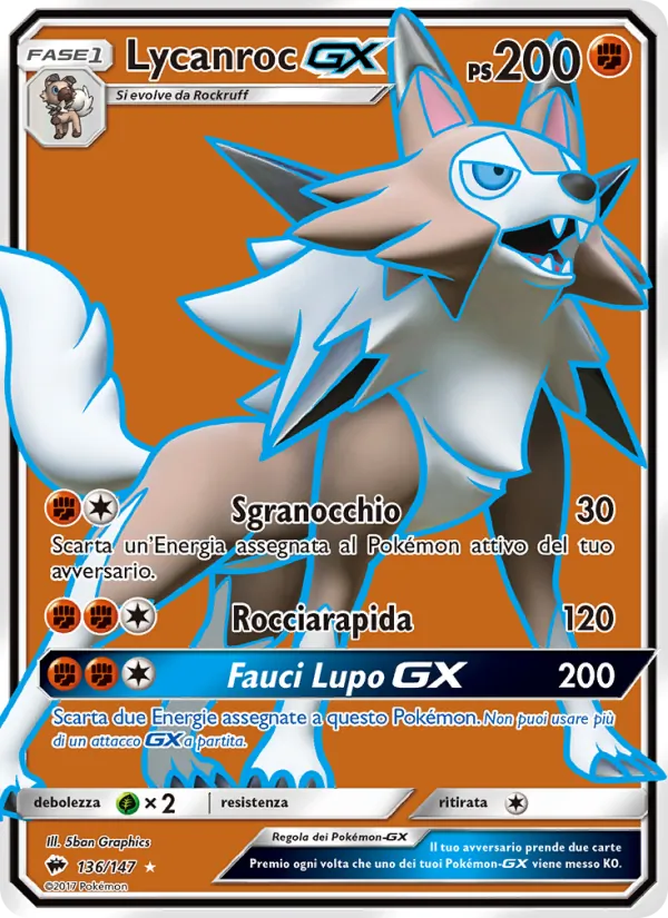 Lycanroc GX Ombre Infuocate 136/147
