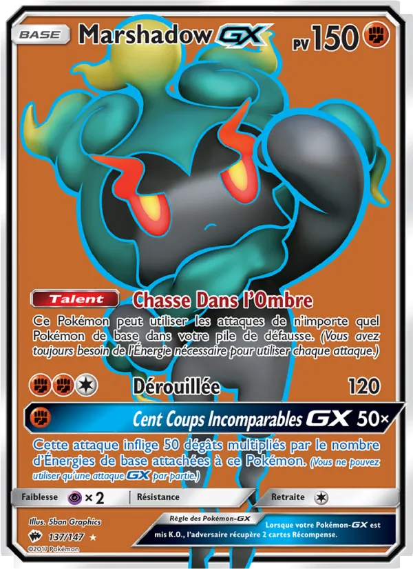 Marshadow GX Ombres Ardentes 137/147