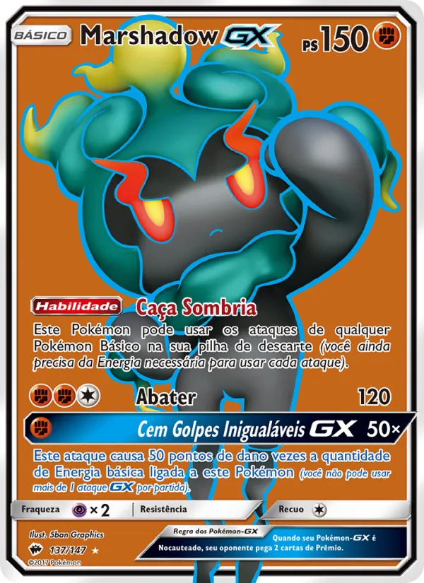Marshadow GX Sombras Ardentes 137/147