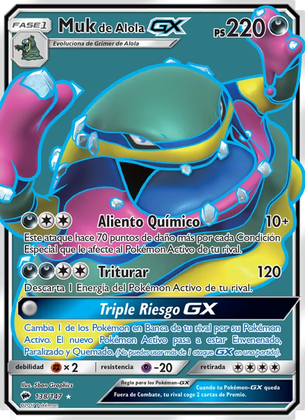 Muk de Alola GX Sombras Ardientes 138/147