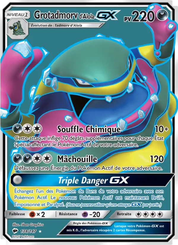 Grotadmorv d’Alola GX Ombres Ardentes 138/147