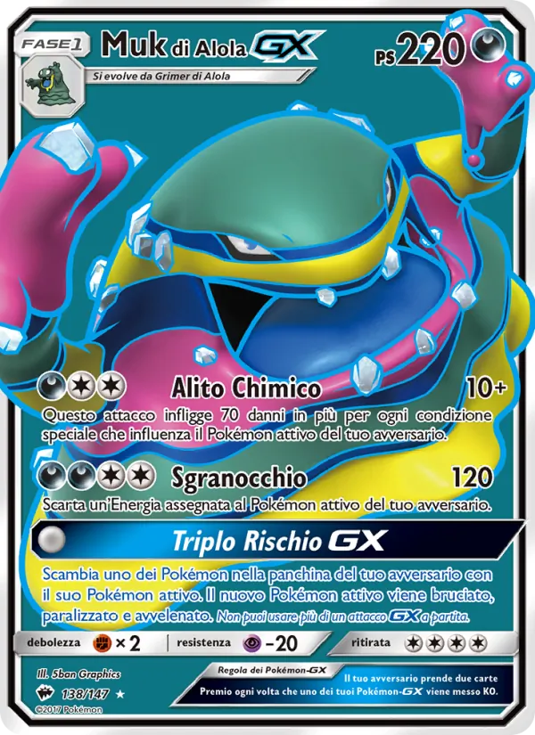 Muk di Alola GX Ombre Infuocate 138/147