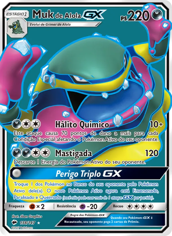 Muk de Alola GX Sombras Ardentes 138/147