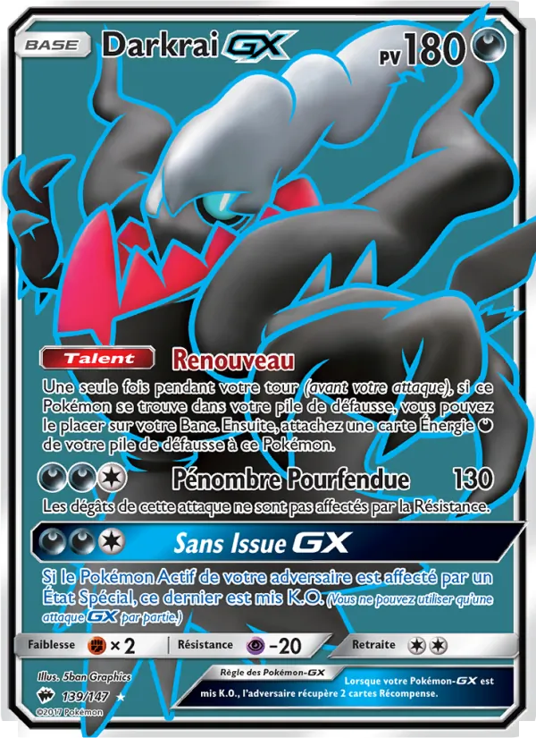 Darkrai GX Ombres Ardentes 139/147