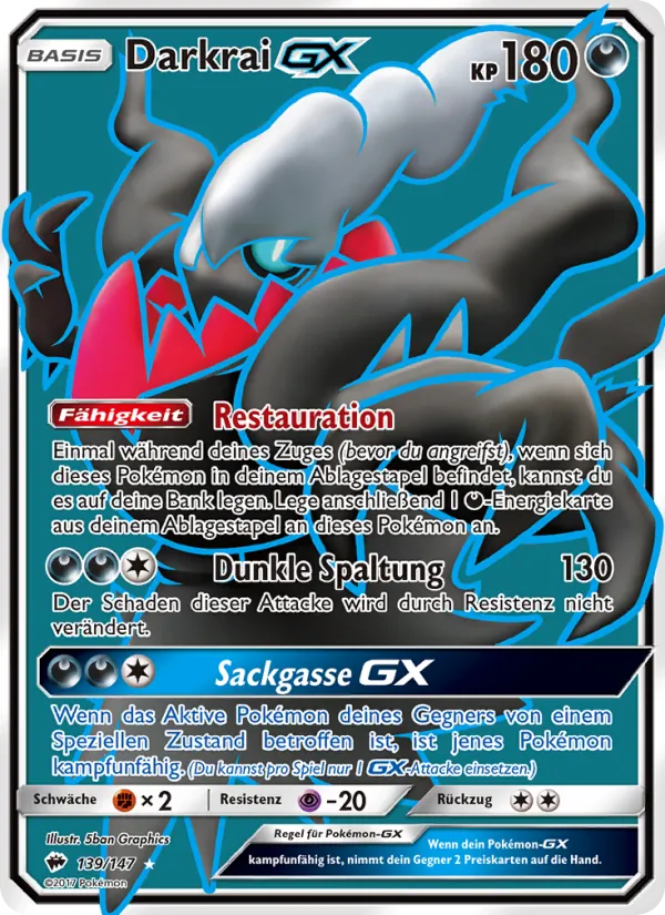 Darkrai GX Nacht in Flammen 139/147