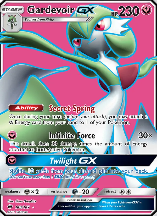 Gardevoir GX Burning Shadows 140/147