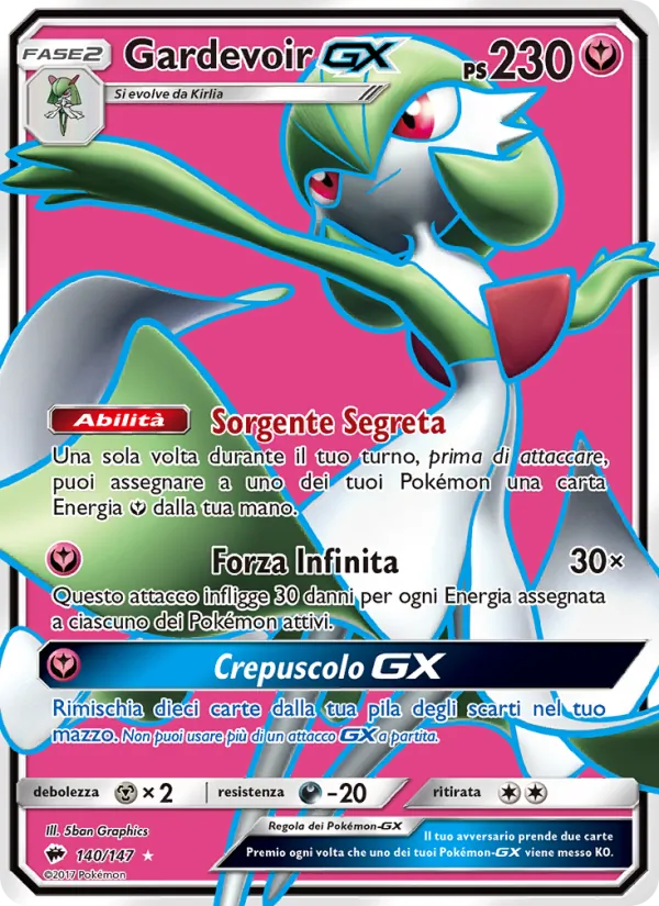 Gardevoir GX Ombre Infuocate 140/147
