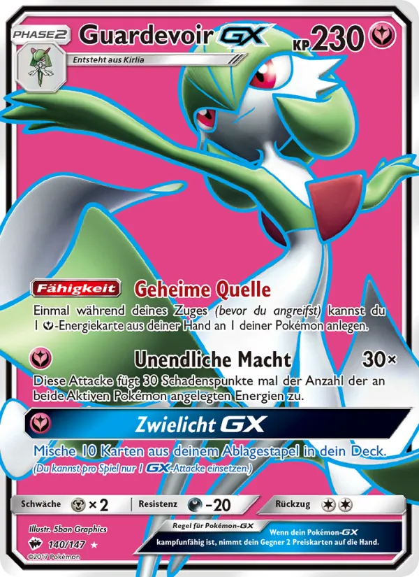Guardevoir GX Nacht in Flammen 140/147
