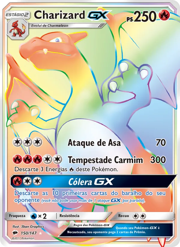 Charizard GX Sombras Ardentes 150/147