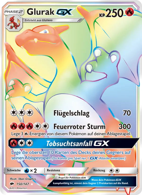 Glurak GX Nacht in Flammen 150/147