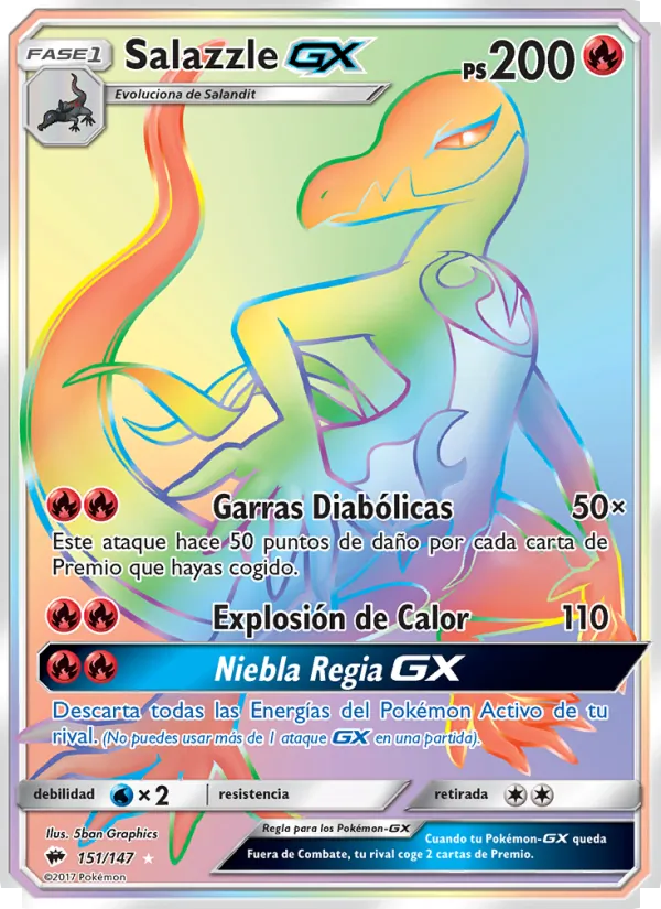 Salazzle GX Sombras Ardientes 151/147