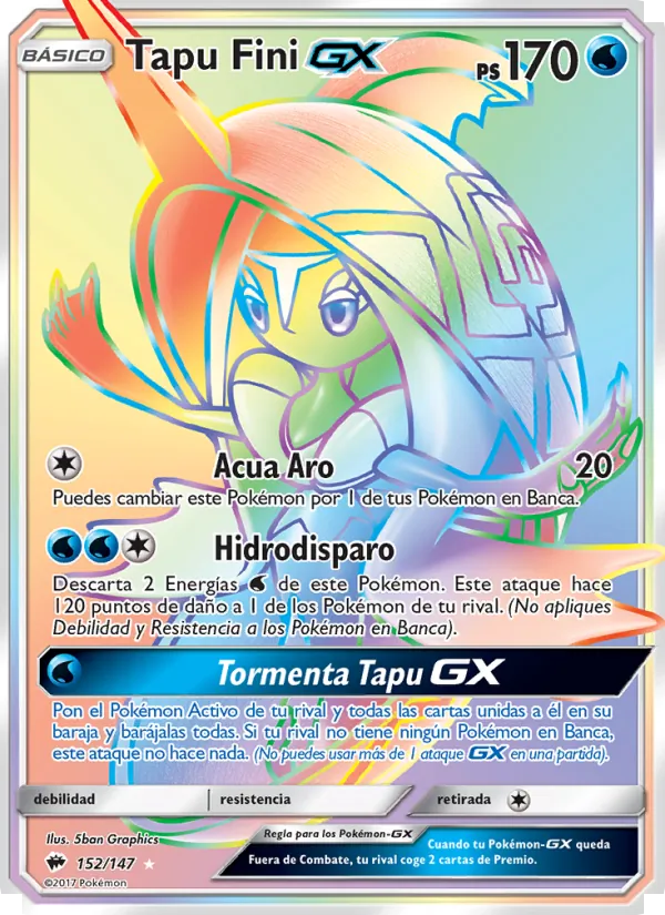 Tapu Fini GX Sombras Ardientes 152/147