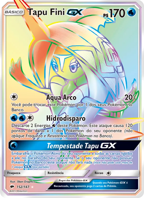 Tapu Fini GX Sombras Ardentes 152/147