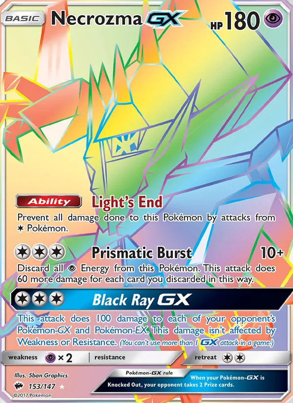 Necrozma GX Burning Shadows 153/147