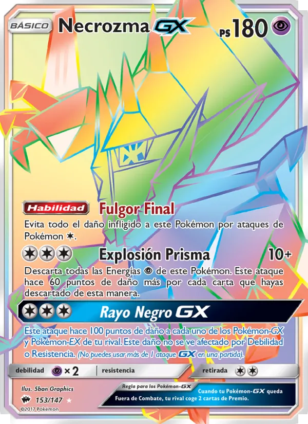 Necrozma GX Sombras Ardientes 153/147