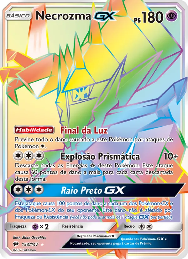 Necrozma GX Sombras Ardentes 153/147