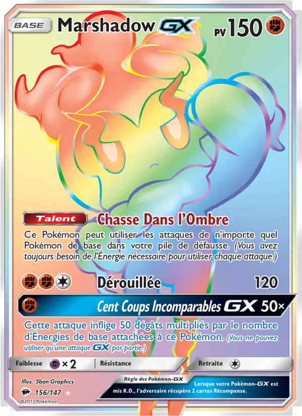 Marshadow GX Ombres Ardentes 156/147