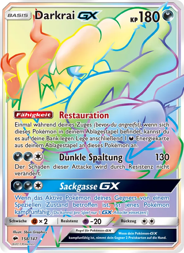 Darkrai GX Nacht in Flammen 158/147