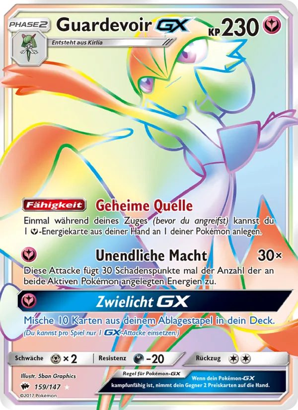 Guardevoir GX Nacht in Flammen 159/147