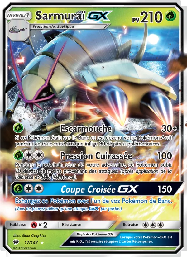 Sarmuraï GX Ombres Ardentes 17/147