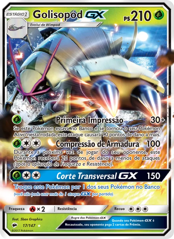 Golisopod GX Sombras Ardentes 17/147