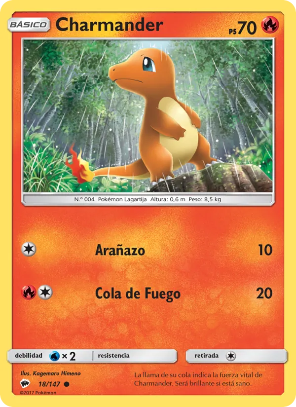 Charmander Sombras Ardientes 18/147