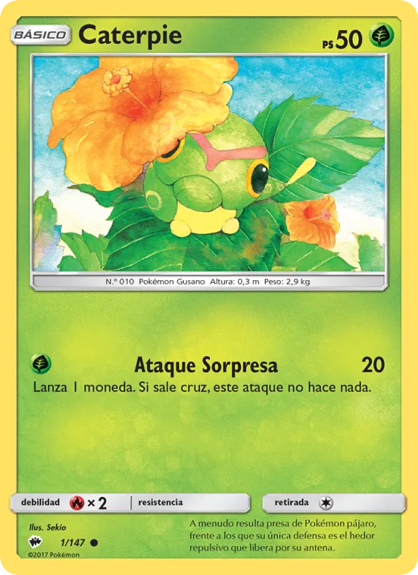 Caterpie Sombras Ardientes 1/147