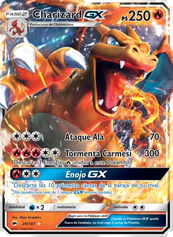 Charizard GX Sombras Ardientes 20/147