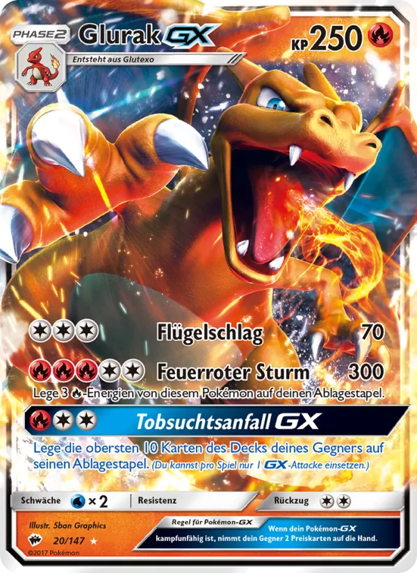 Glurak GX Nacht in Flammen 20/147