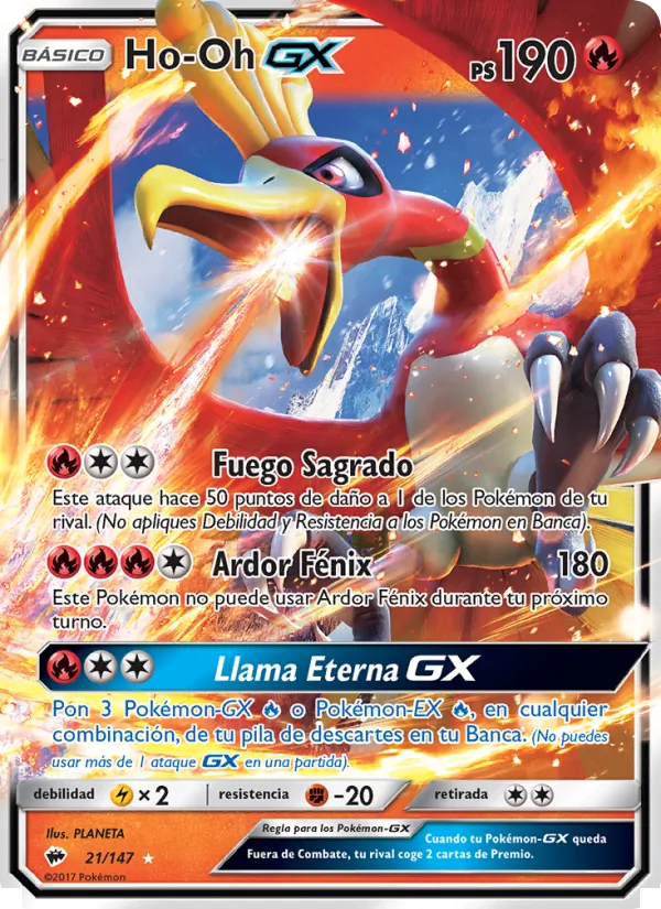 Ho-Oh GX Sombras Ardientes 21/147