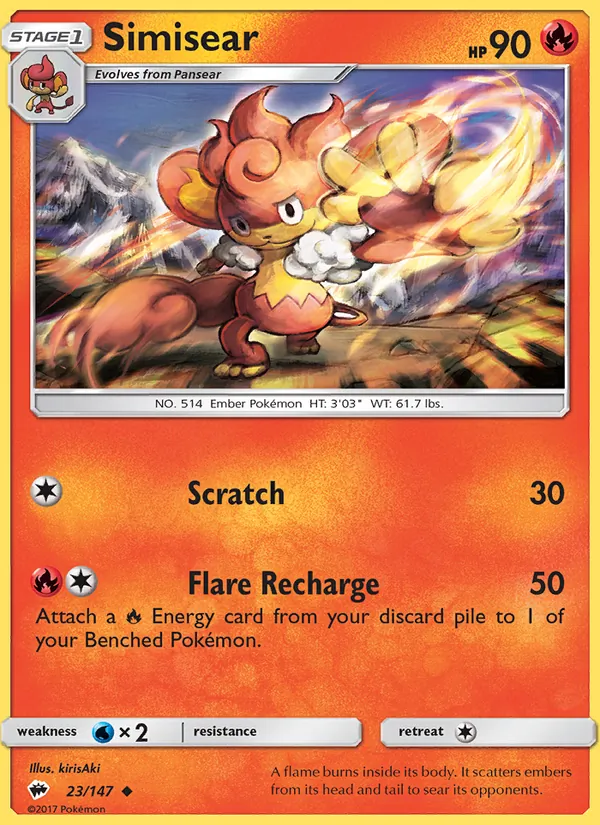 Simisear Burning Shadows 23/147