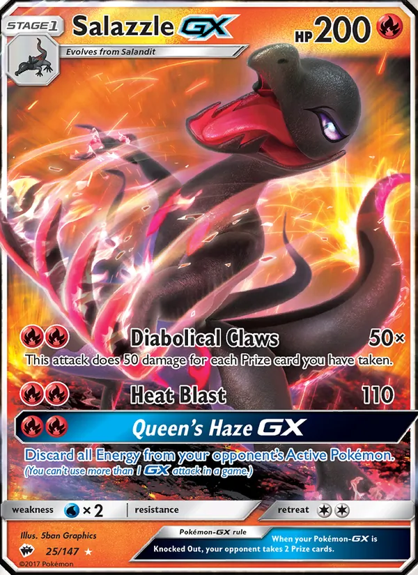 Salazzle GX Burning Shadows 25/147