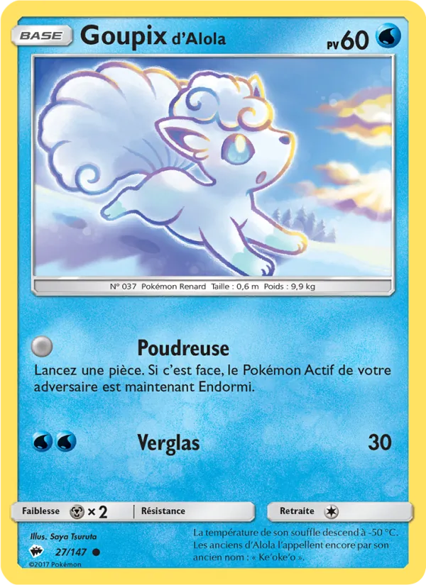 Goupix d’Alola Ombres Ardentes 27/147