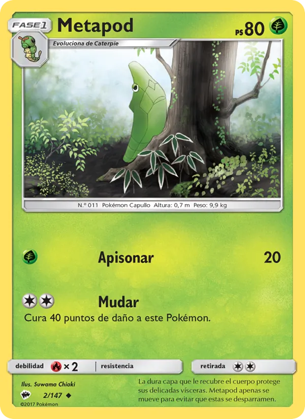 Metapod Sombras Ardientes 2/147