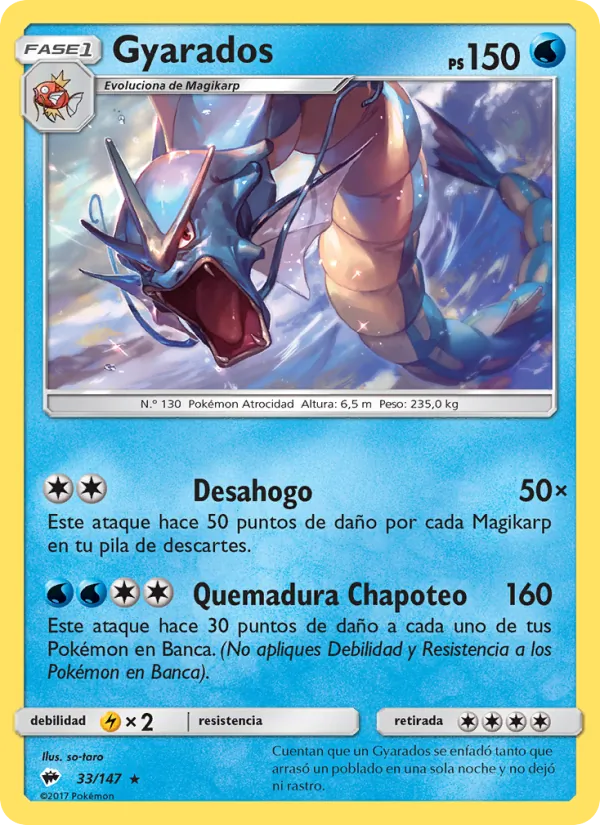 Gyarados Sombras Ardientes 33/147