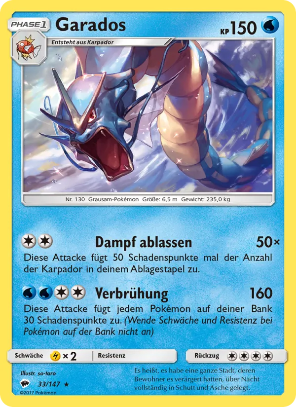 Garados Nacht in Flammen 33/147