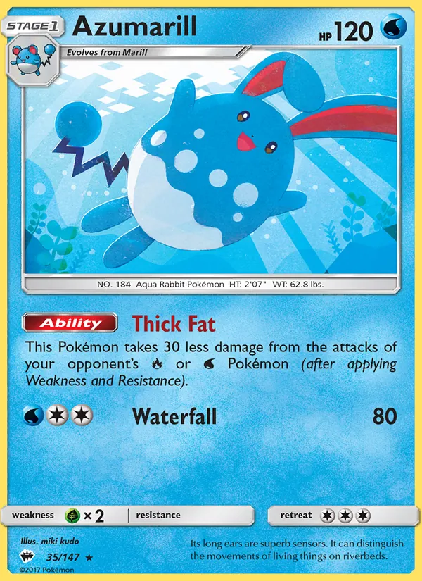 Azumarill Burning Shadows 35/147