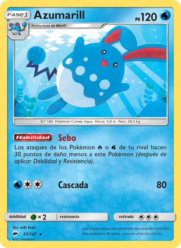 Azumarill Sombras Ardientes 35/147
