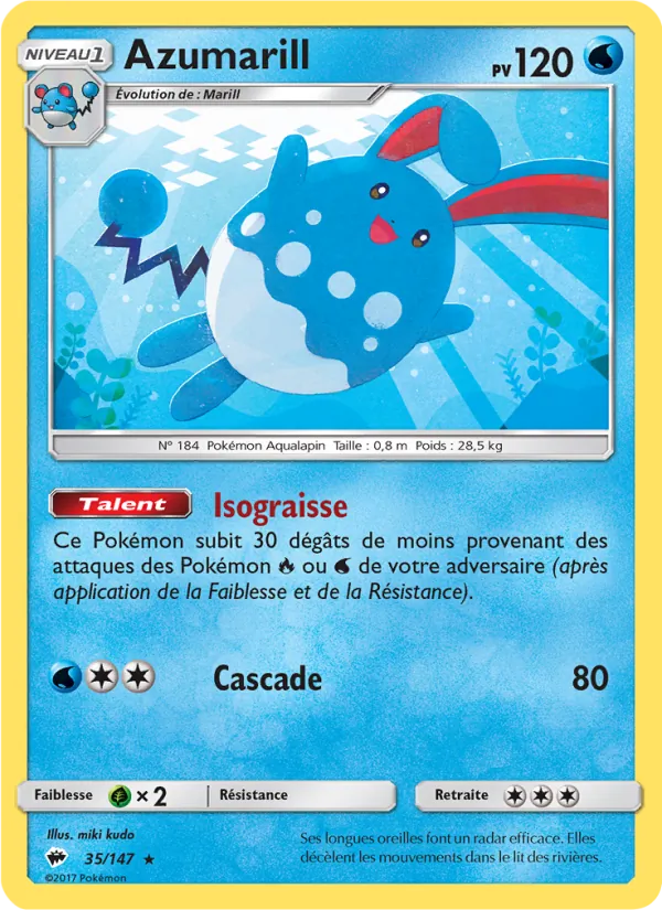 Azumarill Ombres Ardentes 35/147
