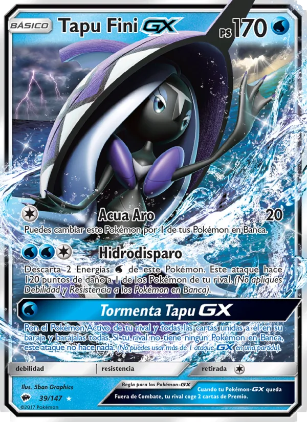 Tapu Fini GX Sombras Ardientes 39/147