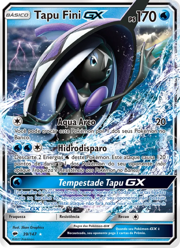 Tapu Fini GX Sombras Ardentes 39/147