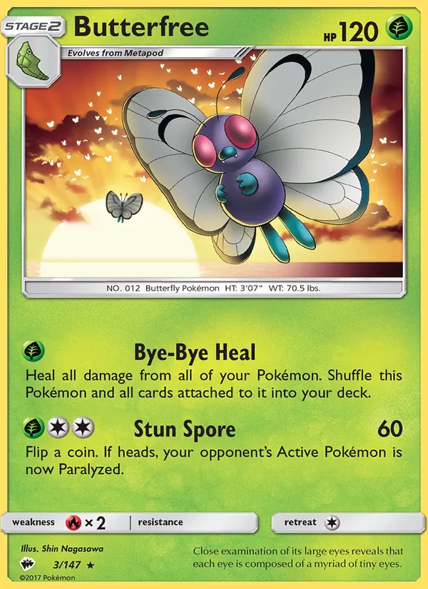 Butterfree Burning Shadows 3/147
