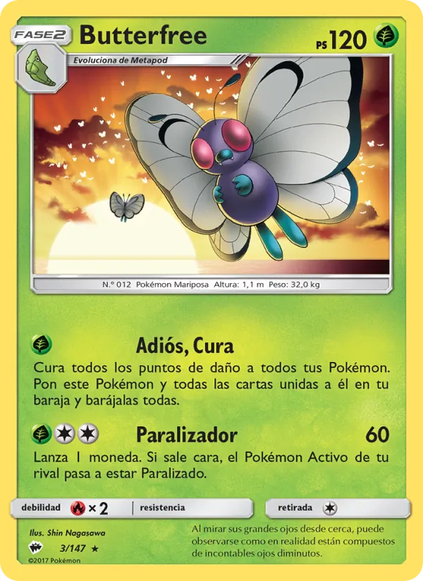 Butterfree Sombras Ardientes 3/147