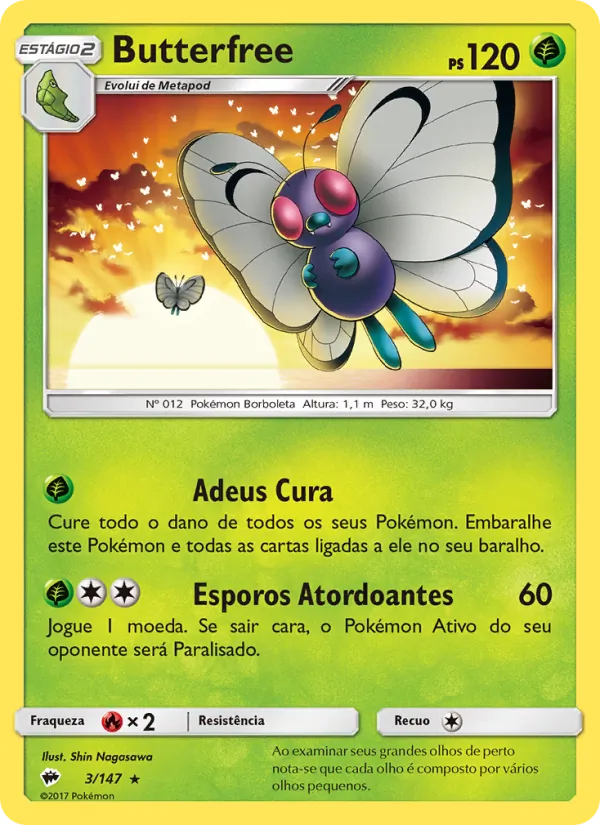 Butterfree Sombras Ardentes 3/147