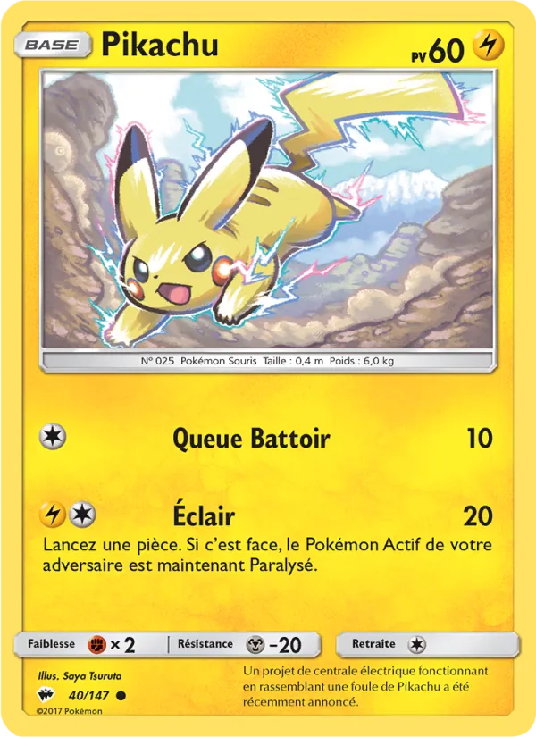 Pikachu Ombres Ardentes 40/147