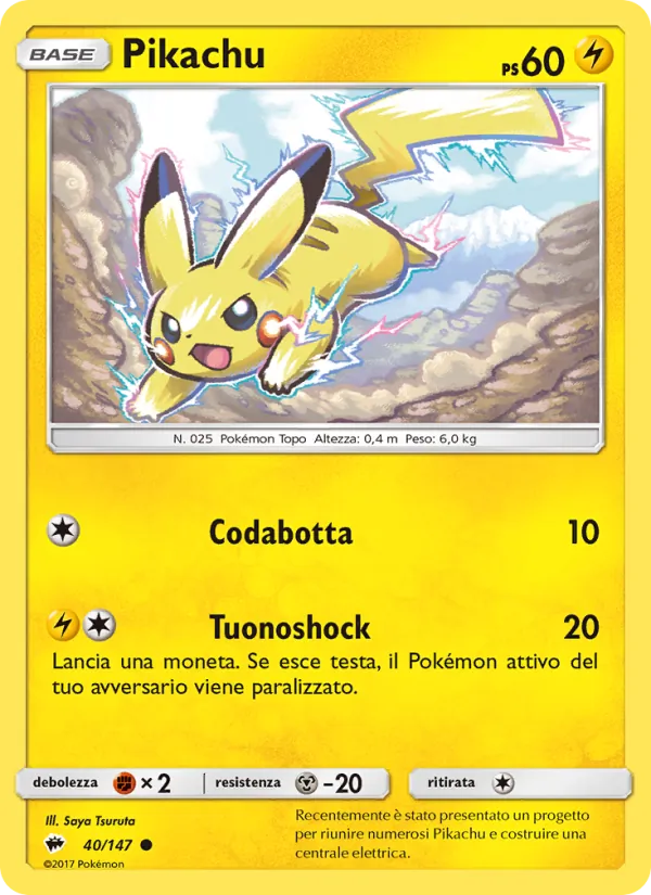 Pikachu Ombre Infuocate 40/147