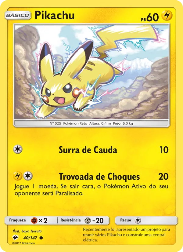 Pikachu Sombras Ardentes 40/147